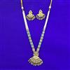 Antique Moti Pendant Set with Matte Gold Plating