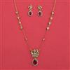 Antique Classic Necklace with Matte Gold Plating