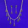 Antique Delicate Necklace with Matte Gold Plating