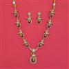 Antique Classic Necklace with Matte Gold Plating