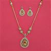 Antique Classic Necklace with Matte Gold Plating