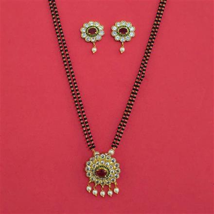 Antique Classic Mangalsutra with Matte Gold Plating