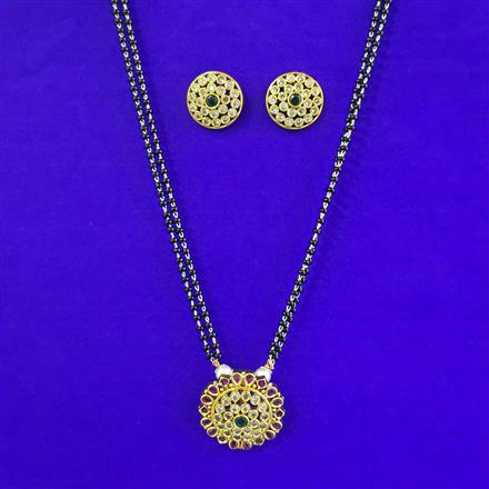 Antique Classic Mangalsutra with Matte Gold Plating