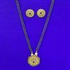 Antique Classic Mangalsutra with Matte Gold Plating