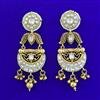 Antique Moti Earring with Matte Gold Plating