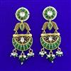Antique Moti Earring with Matte Gold Plating