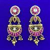 Antique Moti Earring with Matte Gold Plating