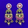 Antique Moti Earring with Matte Gold Plating