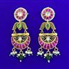Antique Moti Earring with Matte Gold Plating