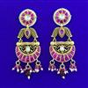 Antique Moti Earring with Matte Gold Plating