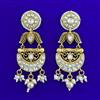 Antique Moti Earring with Matte Gold Plating