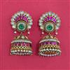 Antique Jhumki with Matte Gold Plating