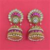 Antique Jhumki with Matte Gold Plating