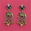 Antique Classic Earring with Matte Gold Plating