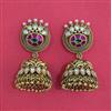 Antique Jhumki with Matte Gold Plating
