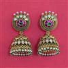 Antique Jhumki with Matte Gold Plating