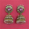 Antique Jhumki with Matte Gold Plating
