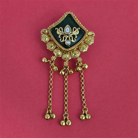 Antique Classic Brooch with Matte Gold Plating
