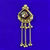Antique Classic Brooch with Matte Gold Plating