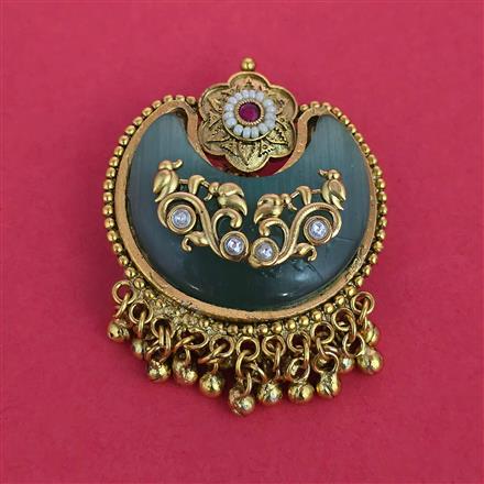 Antique Classic Brooch with Matte Gold Plating
