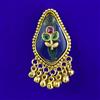 Antique Classic Brooch with Matte Gold Plating