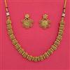 Antique Plain Gold Necklace with Gold Plating