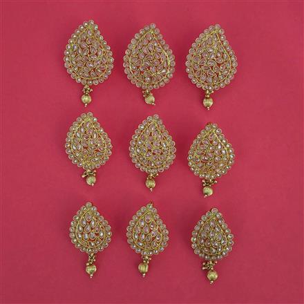 Antique Classic Hair Brooch with Gold Plating