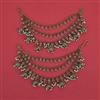 Antique Moti Ear Chain with Mehndi Plating