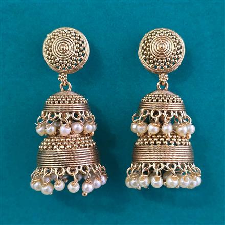 Antique Jhumki with Gold Plating