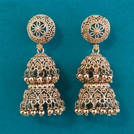 Antique Jhumki with Gold Plating