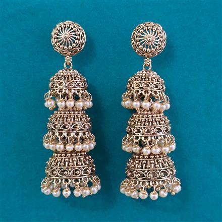 Antique Jhumki with Gold Plating