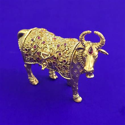 Antique Classic Sindoor Box with Gold Plating