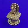 Antique Temple Sindoor Box with Matte Gold Plating