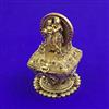 Antique Temple Sindoor Box with Matte Gold Plating