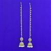 Antique Jhumki with Mehndi Plating