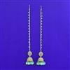 Antique Jhumki with Mehndi Plating