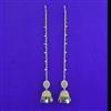Antique Jhumki with Mehndi Plating