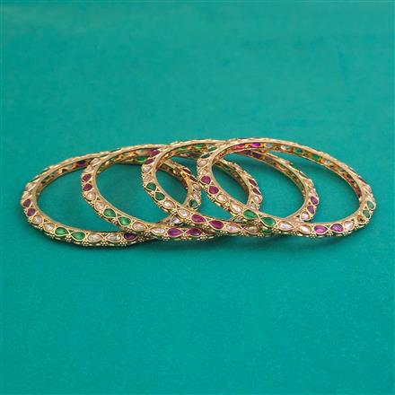 Antique 4 Pc Classic Bangles with Gold Plating