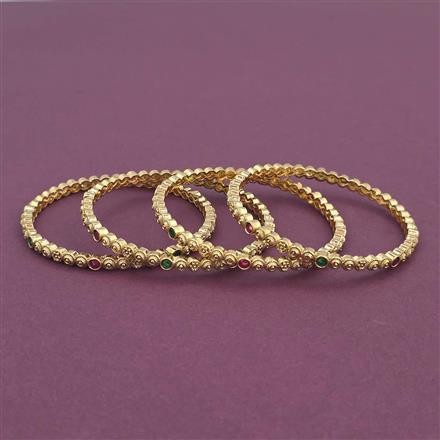 Antique Classic 4 Pc Bangles with Gold Plating