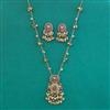 Antique Moti Pendant Set with Mehndi Plating
