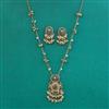 Antique Moti Pendant Set with Mehndi Plating
