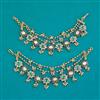 Antique Moti Ear Chain with Matte Gold Plating