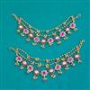 Antique Moti Ear Chain with Matte Gold Plating