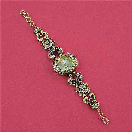 Antique Classic Watch with Matte Gold Plating
