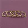 Antique Classic 4 Pc Bangles with Matte Gold Plating