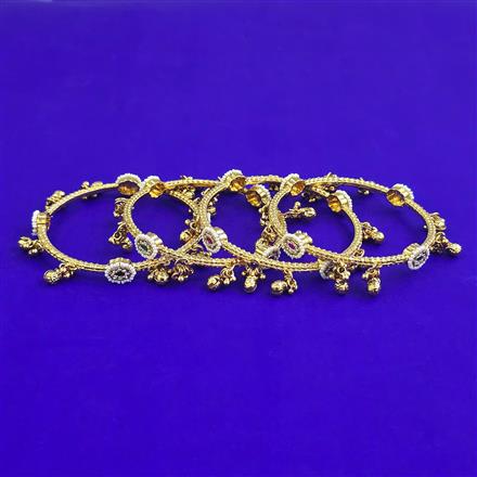 Antique 4 Pc Classic Bangles with Gold Plating