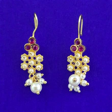 Antique Moti Earring with Gold Plating