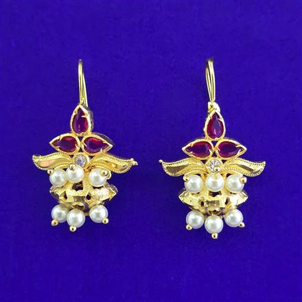 Antique Moti Earring with Gold Plating