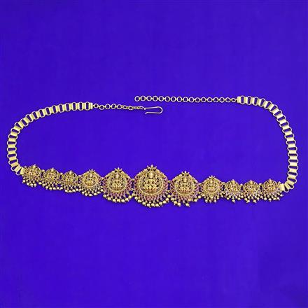 Antique South Indian Belt with Matte Gold Plating