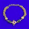 Antique Adjustable Bracelet With Matte Gold Plating